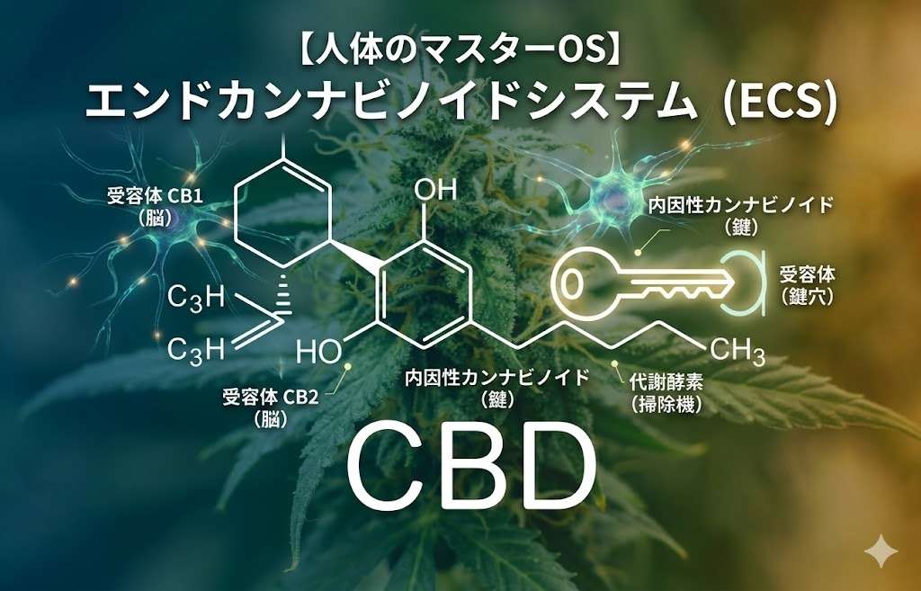 【人体のマスターOS】原因不明の不調を書き換える「エンドカンナビノイドシステム（ECS）」の全貌